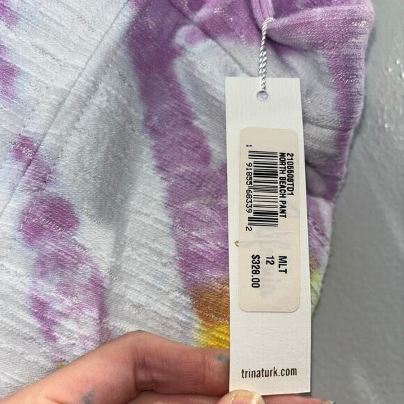 NWT Trina Turk North Beach Tie-Dye Cropped Pants Size 12 - Picture 6 of 14